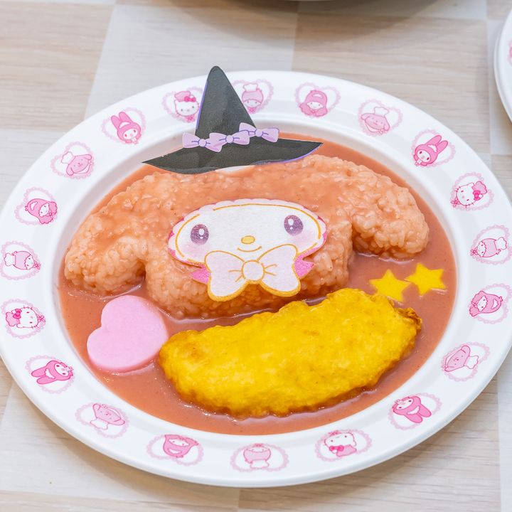 マイメロディのささみフリッターとんがり帽子カレー