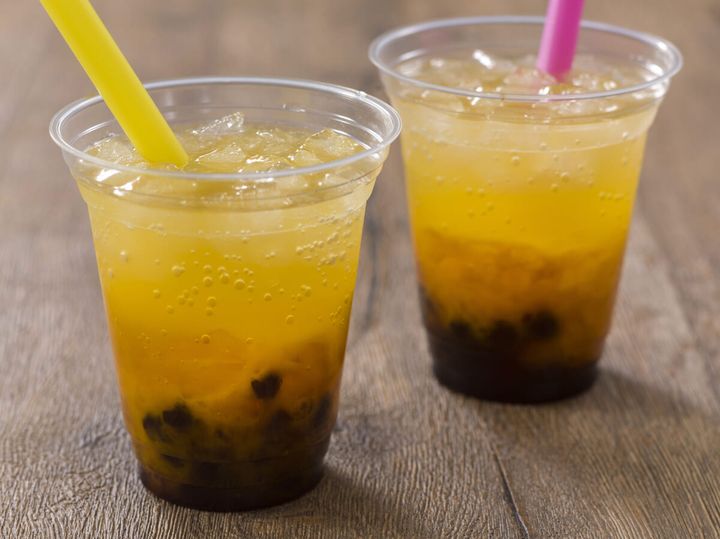 スパークリングタピオカティー（マンゴー）