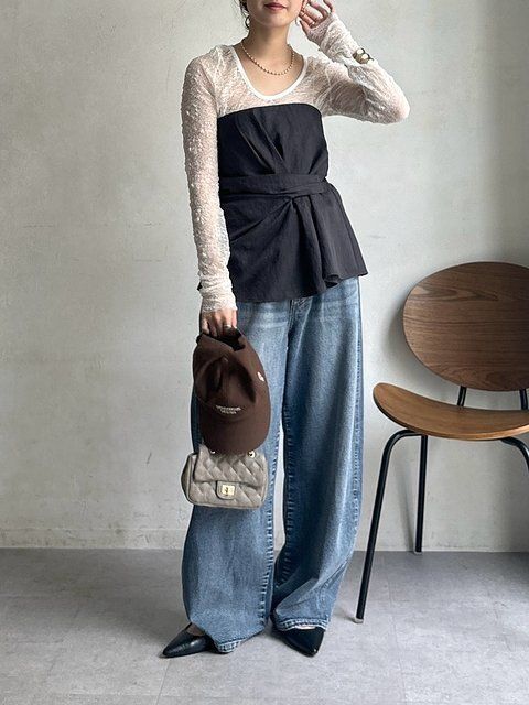 ワイドデニムコーデ5