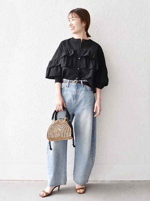 ワイドデニムコーデ2