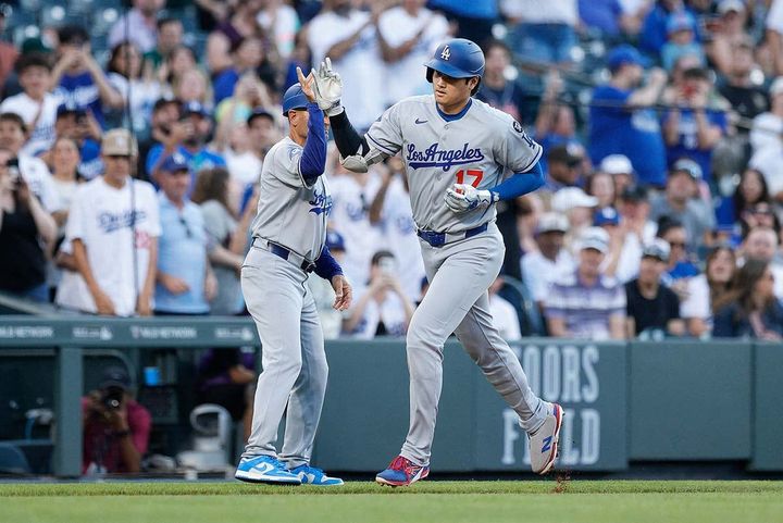 今季44号アーチを放ったドジャース・大谷翔平（C）ロイター