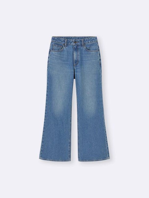 2025gu新作リラックスワイドフレアジーンズ