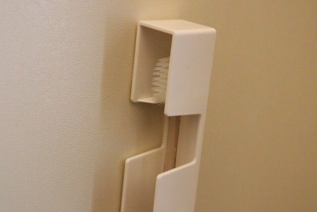 セリア おそうじ歯ブラシ目隠しケース 使用例 歯ブラシ ヘッド部分