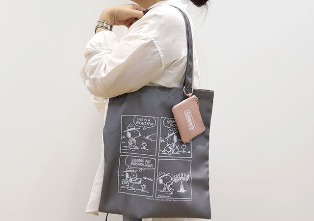 宝島社リンネル10月号増刊付録のスヌーピーとコールマンのトートバッグ＆キーチェーン付きコインケース5