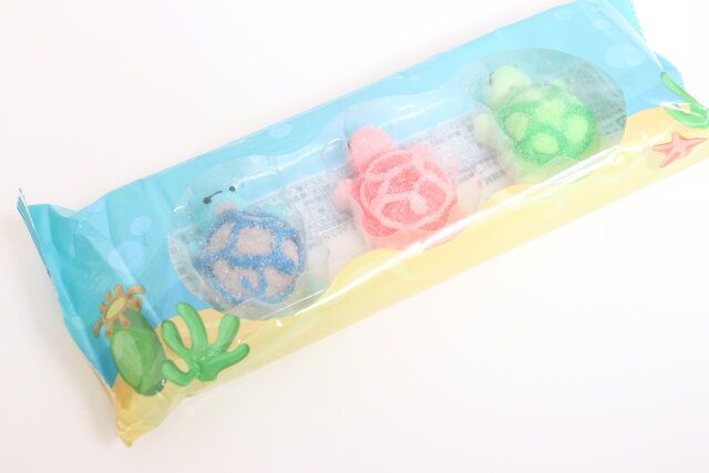 ダイソーのアニマルマシュマロ 海がめ