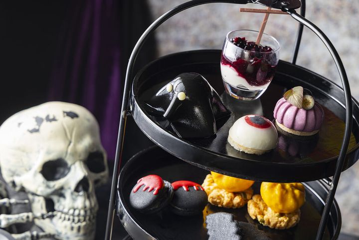 ティースタンドのスイーツ