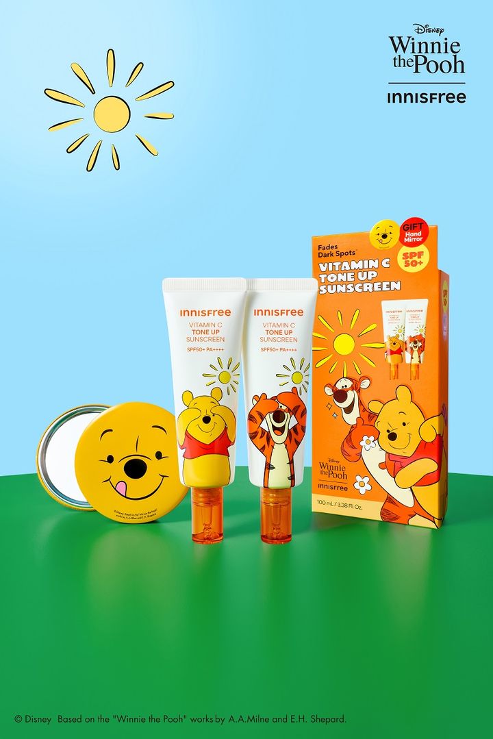 くまのプーさん × INNISFREE「くまのプーさん ビタC ブライトニング トーンアップ サンスクリーン セット」