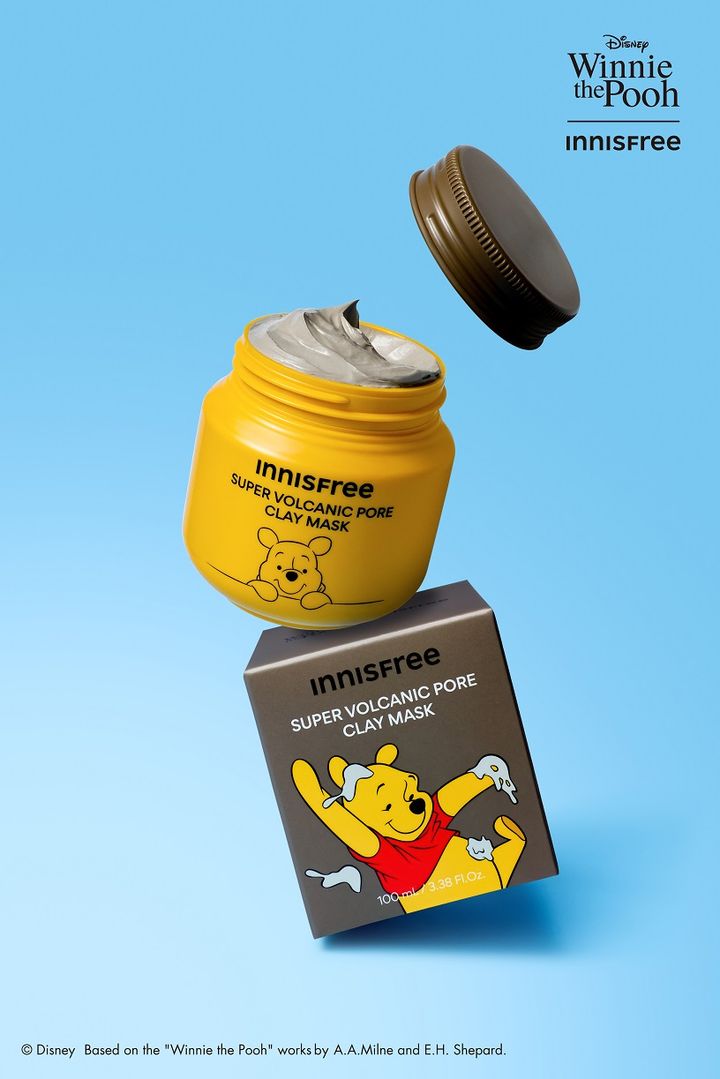 くまのプーさん × INNISFREE「スーパーヴォルカニック ポア クレイマスク」
