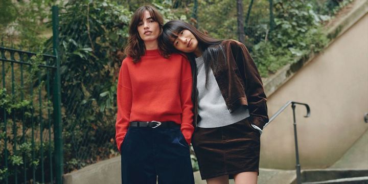 「UNIQLO and COMPTOIR DES COTONNIERS」2025年秋冬コレクションのイメージビジュアル