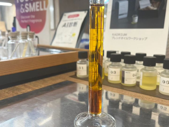 STEP2.すべていれるときれいなグラデーションに