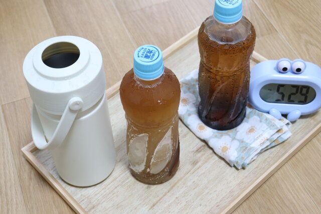 真空2重ペットボトルホルダー 約6間経過