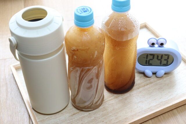 真空2重ペットボトルホルダー 約時間経過