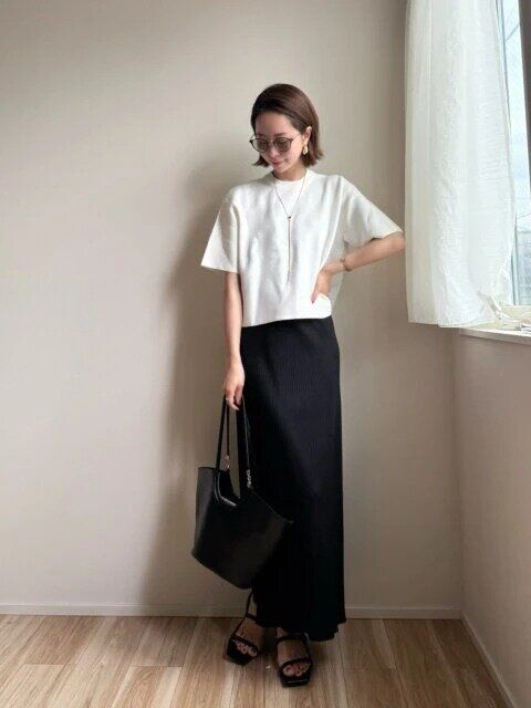 2025ユニクロウォッシャブルミラノリブセーター着回しコーデ