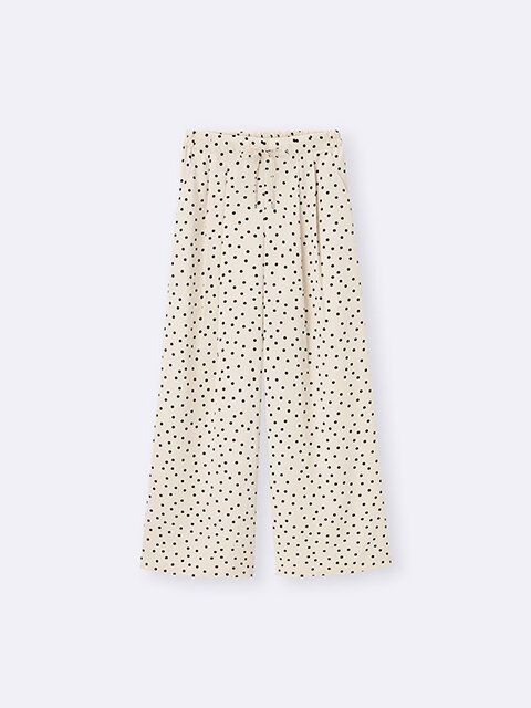 GU ドットプリントプルオンパンツZ＋E NATURAL