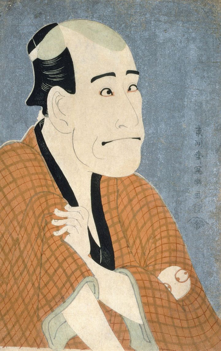 東洲斎写楽《二代目嵐龍蔵の金貸石部金吉》1794（寛政6）年 大判錦絵 山種美術館