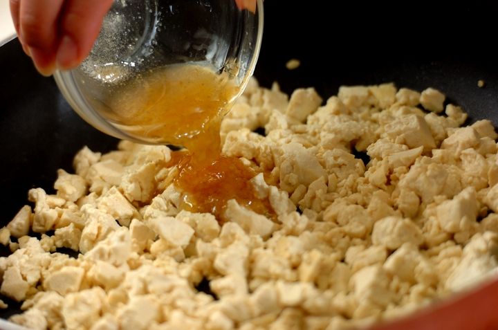 豆腐のそぼろ丼の作り方2