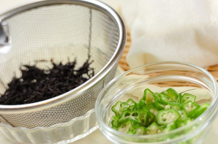 豆腐のそぼろ丼の下準備1