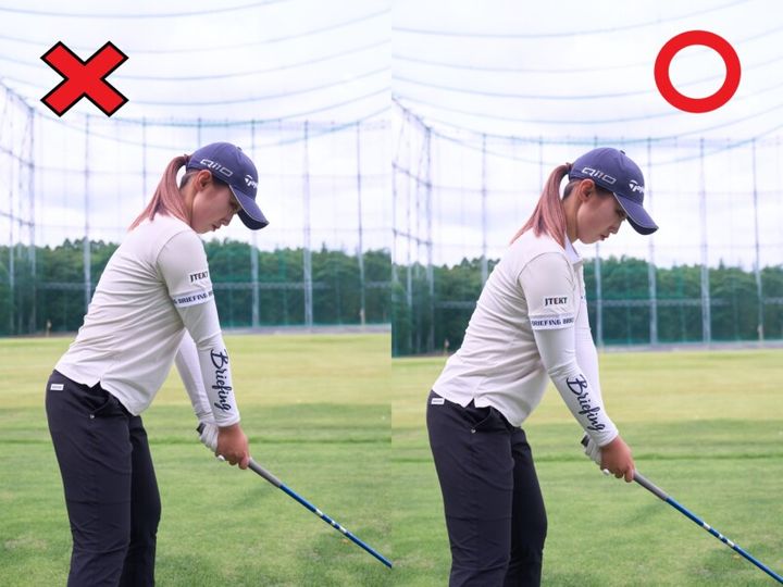 正しい“飛ぶ構え”はどっち？女子プロが解説