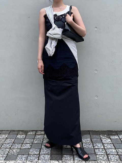 黒スカートコーデ3