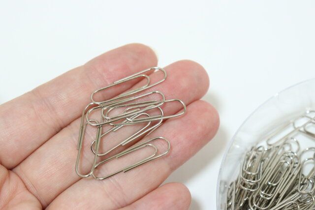 ダイソー クリップセット（丸ケース入、シルバーカラー） クリップ