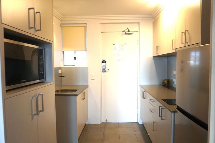 シンプルな海辺のモーテル。家族向けで、キチネットというにはかなり設備のいいキッチンがついていた。オーストラリアは左側通行なので運転もしやすい