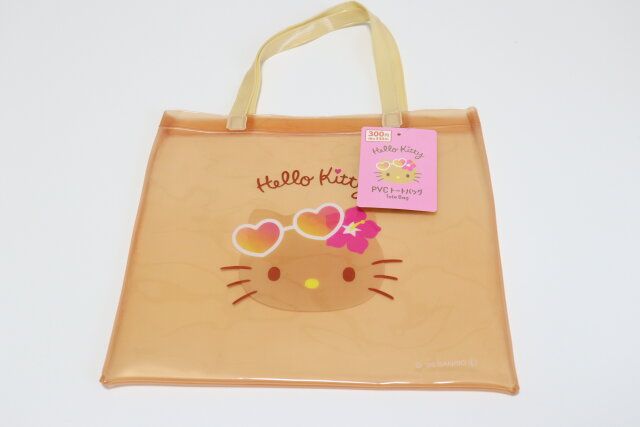 ダイソー ハローキティ PVCトートバッグ 商品タグ