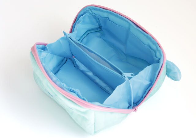 宝島社ハンギョドン40周年ポーチ180度開く