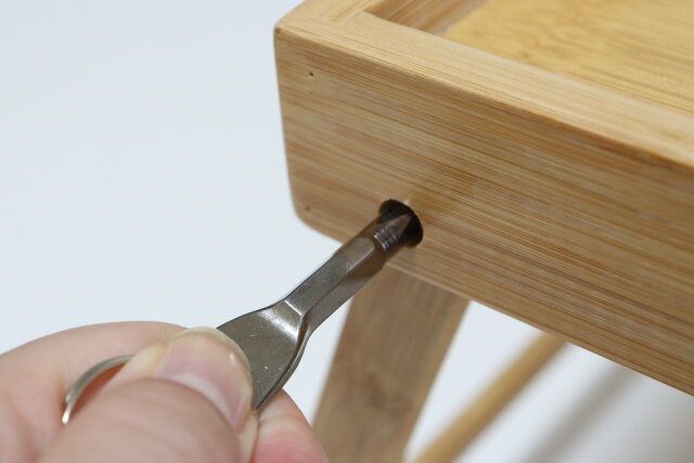 ダイソー キーホルダー型ドライバー2本セット 使用例