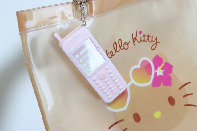 ダイソー キーホルダー（携帯） 使用例