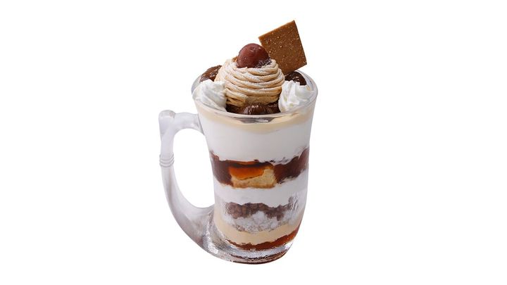 ジョッキパフェ（マロン）