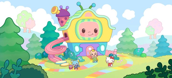 サンリオキャラクターズと「CoComelon」キャラクターによるコラボレーションアニメ を配信