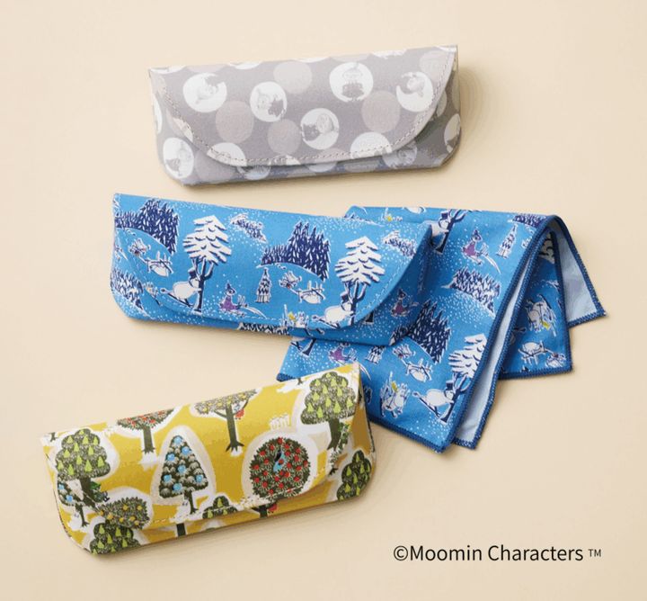 メガネケース 各¥2,200、メガネクロス¥1,100／クォーターリポート