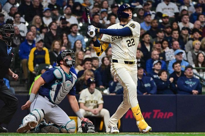 ブルワーズのクリスチャン・イエリッチ（C）ロイター／USA TODAY Sports