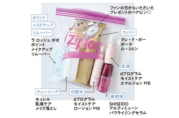 真凜の携帯コスメセット（実物）