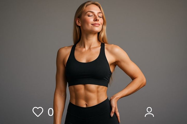 フィットネス系インフルエンサーにとって極端な美貌は逆効果になる