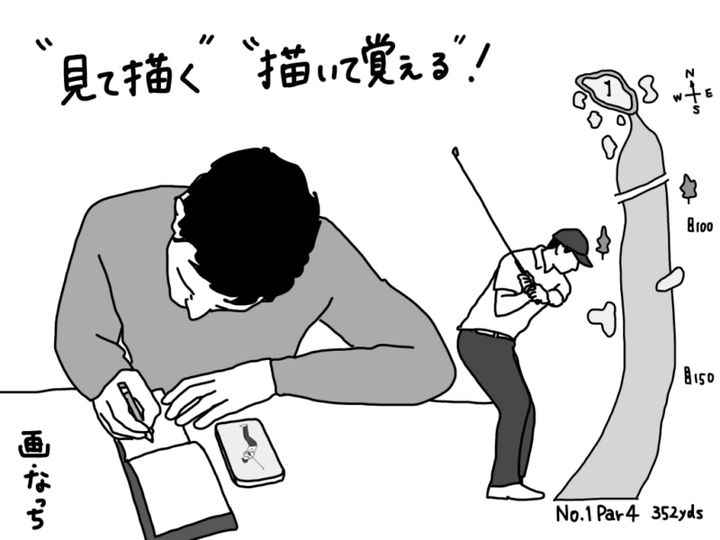 ゴルフに伸び悩んだら絵をかいてみて！女子プロが薦める意外な上達法