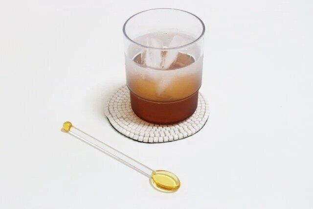 セリアの可愛いガラススプーンH14cm