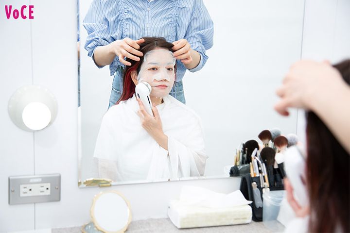 STEP3 パック＆美顔器（塗布間隔：6分30秒）