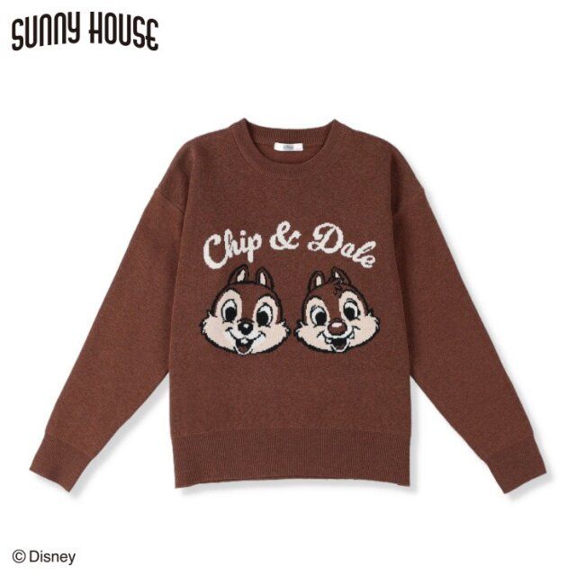 2025しまむらディズニーチップとデールのニット