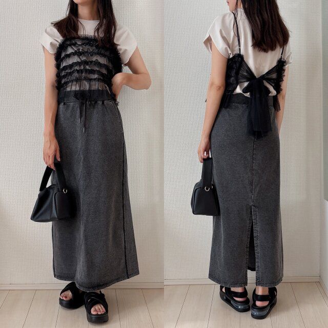 ビスチェをプラスしてトレンド感を