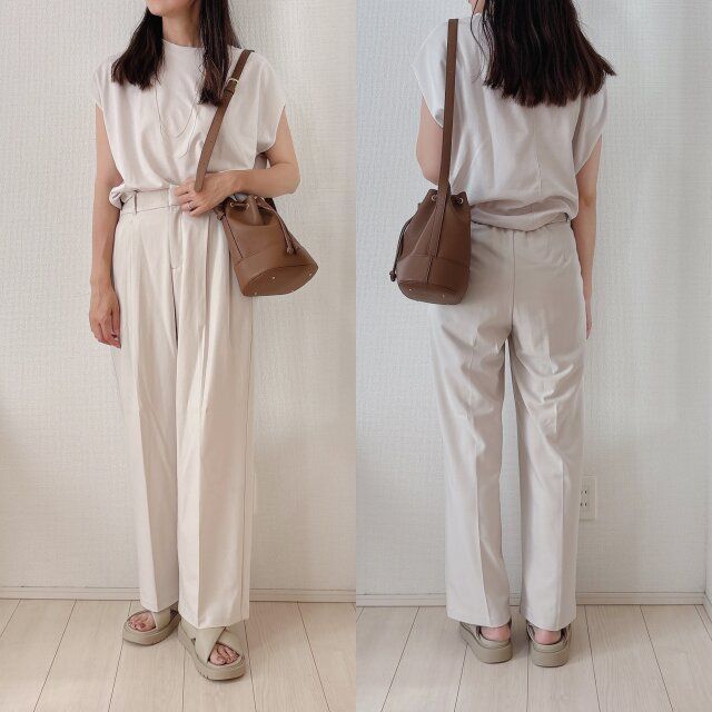 ワントーンでまとめてきれいめに