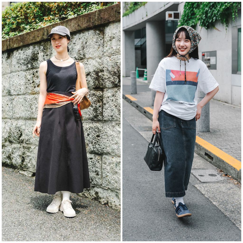 夏にぴったり✭シンプルロングスカート 女性会デート用万能アイテム 真夏の“ロングスカート”のお手本コーデ5選。オシャレな足元テク