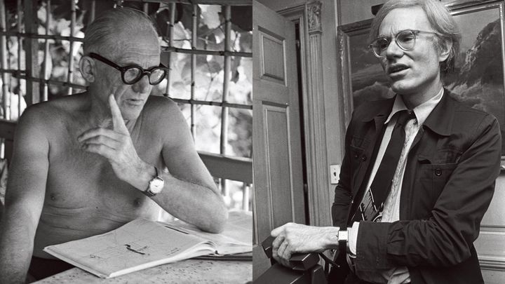 建築家のル・コルビュジエ、芸術家のアンディ・ウォーホル