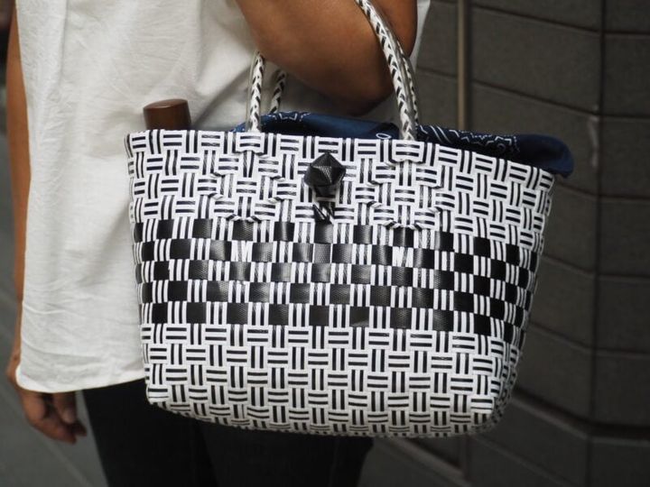 台湾土産のかごバッグ