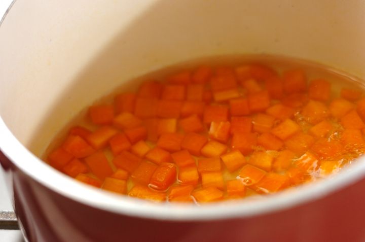 キューブ野菜の梅オイル和えの作り方2