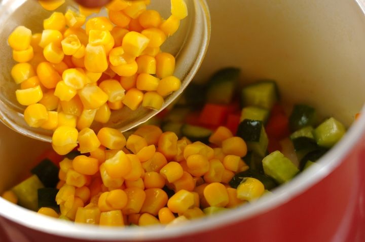 キューブ野菜の梅オイル和えの作り方3