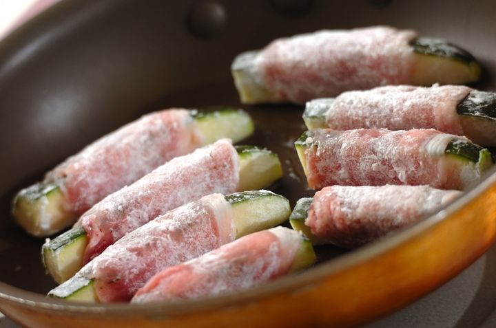 豚肉のズッキーニ巻きの作り方2