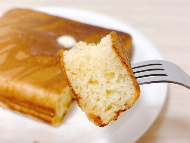 四角い極厚ホットケーキ