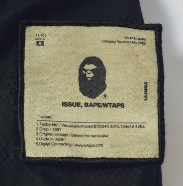 1997年発売 BAPE®のBAPE® × WTAPS MILITARY JACKET