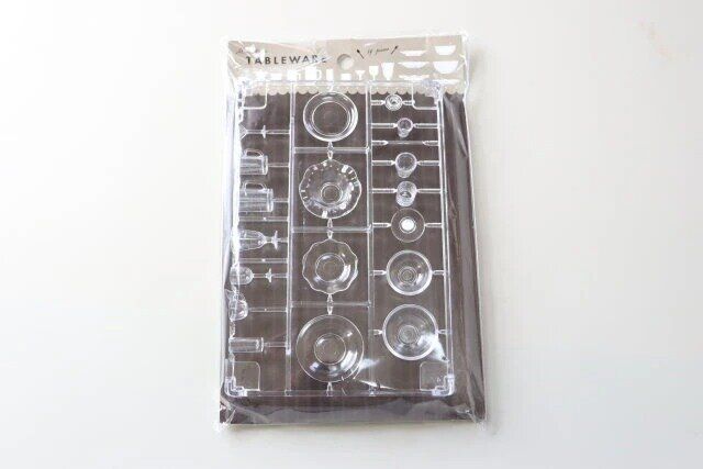 ダイソー ミニチュア 食器 クリア パッケージ